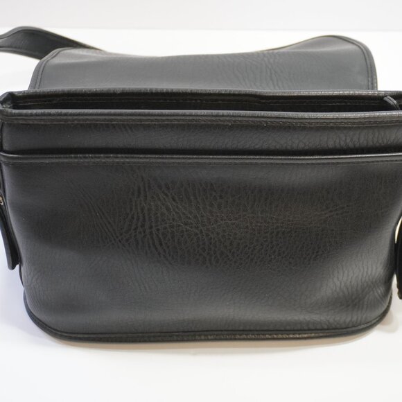 Coach Sonoma Black Pebbled Leather Large Flap Crossbody Bag - Picture 8 of 16